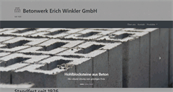 Desktop Screenshot of betonwerk-winkler.de